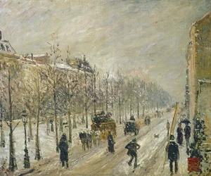 Les boulevards sous la neige, 1879